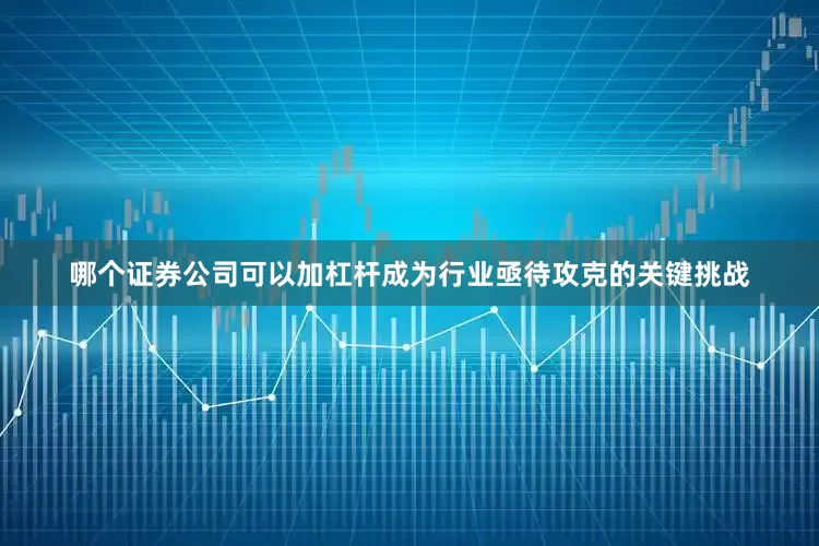 哪个证券公司可以加杠杆成为行业亟待攻克的关键挑战
