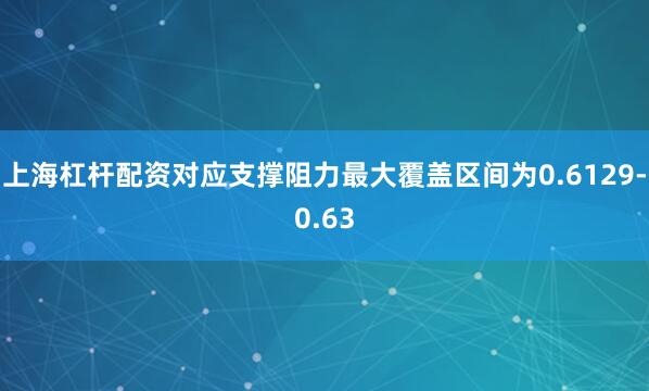 上海杠杆配资对应支撑阻力最大覆盖区间为0.6129-0.63