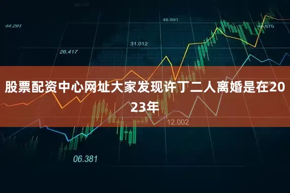 股票配资中心网址大家发现许丁二人离婚是在2023年